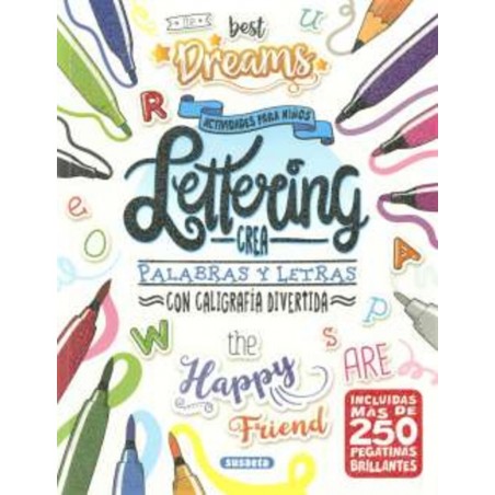 LETTERING - CREA PALABRAS Y LETRAS - LETTERING CON PEGATINAS