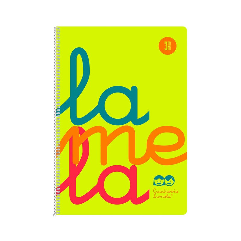 LAMELA BLOC tapa POLIPROPILENO Fº 80h CUADROVIA 3 mm AMARILLO