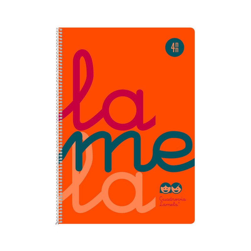 LAMELA BLOC tapa POLIPROPILENO Fº 80h CUADROVIA 4 mm NARANJA