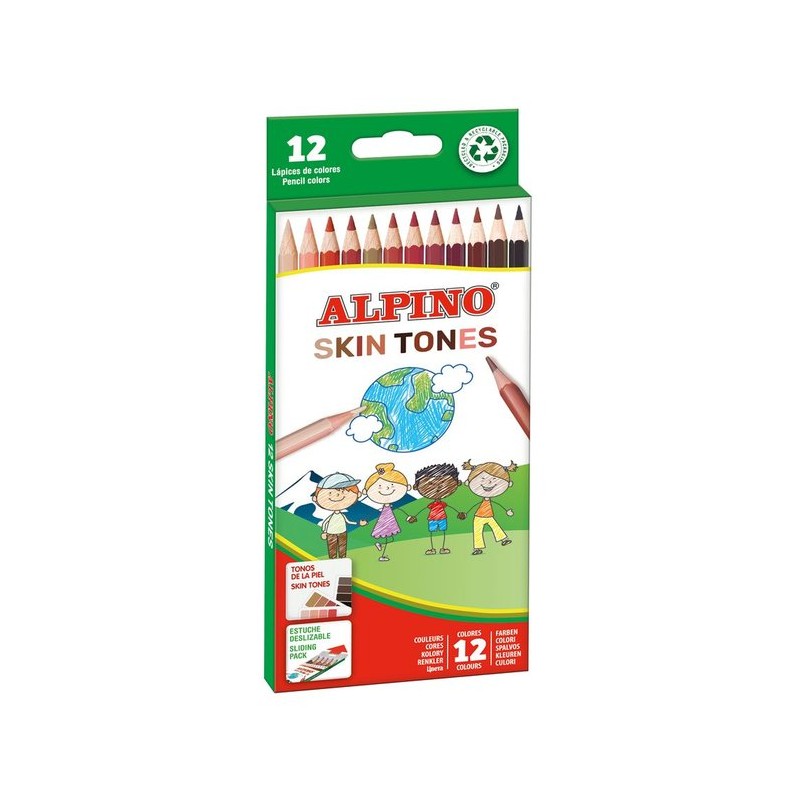 LAPIZ ALPINO SKIN TONES 12 COLORES