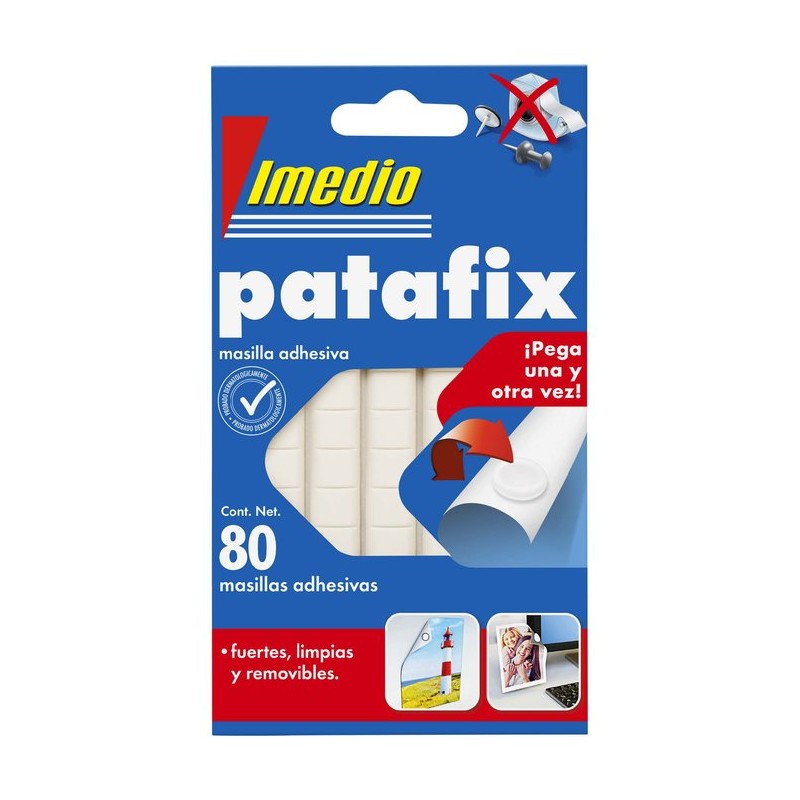 MASILLA ADHESIVA IMEDIO PATAFIX REMOVIBLE 80 UDS