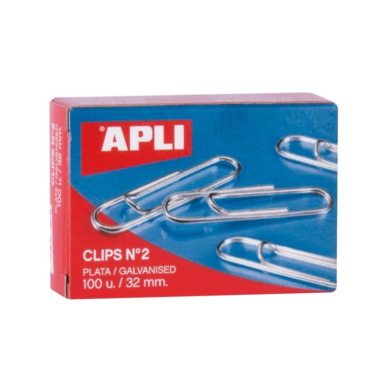 CLIPS GALVANIZADOS Nº2 32 MM 100 U.