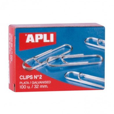 CLIPS GALVANIZADOS Nº2 32 MM 100 U.