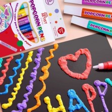 SET 6 ROTULADORES POPCORN 3D