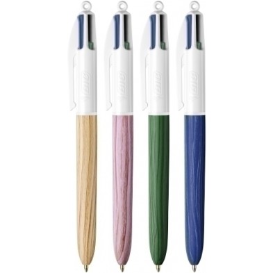 BOLIGRAFO de 4 COLORES BIC WOOD