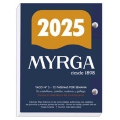 TACO BUFFET (2025) MYRGA 8,3x11 Nº 3 AUTONOMICO