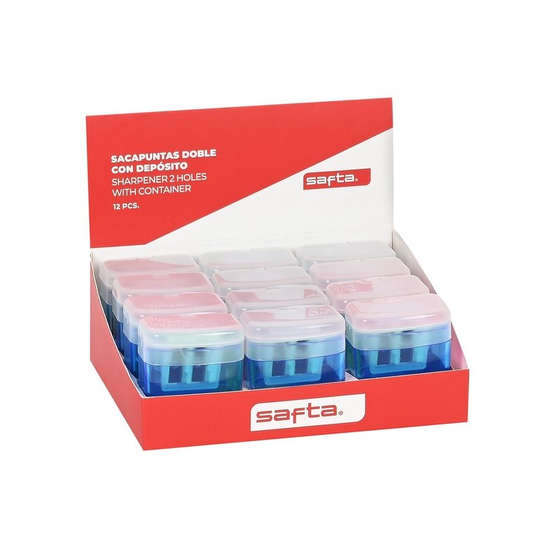 SACAPUNTAS DOBLE DEPOSITO SAFTA