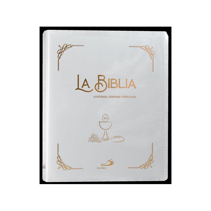 LA BIBLIA (ILUSTRADA,CONTADA Y EXPLICADA) CON SOBRECUBIERTA