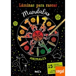 LAMINAS PARA RASCAR MANDALAS - ANIMALES