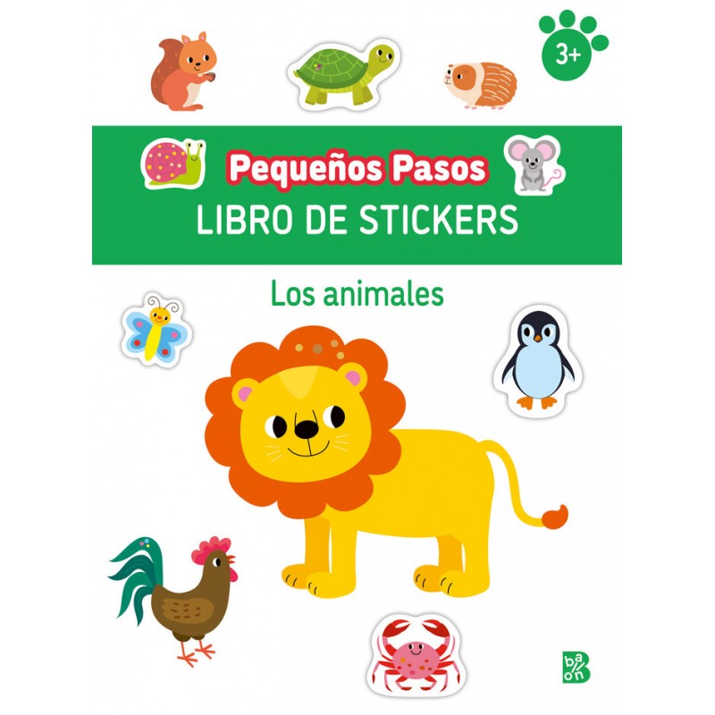 PEQUEÑOS PASOS LIBRO DE STICKERS LOS ANIMALES