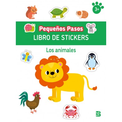 PEQUEÑOS PASOS LIBRO DE STICKERS LOS ANIMALES