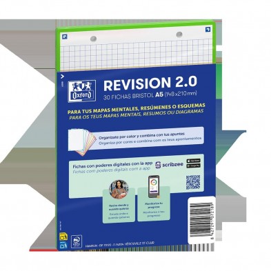 FICHAS REVISION 2.0 A5 CUADRO 5X5 30 FICHAS VERDE 2T