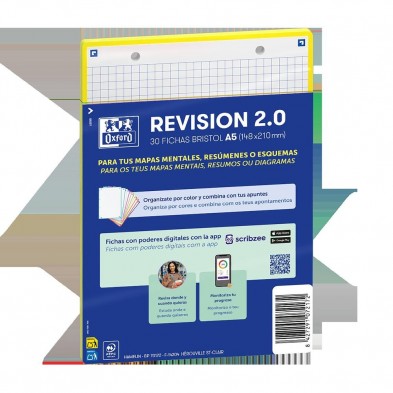 FICHAS REVISION 2.0 A5 CUADRO 5X5 30 FICHAS AMARILLO 2T
