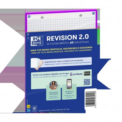 FICHAS REVISION 2.0 A5 CUADRO 5X5 30 FICHAS MORADO 2T