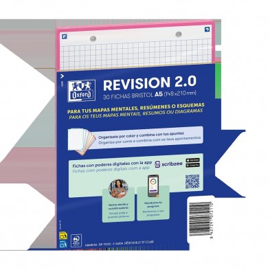 FICHAS REVISION 2.0 A5 CUADRO 5X5 30 FICHAS ROSA 2T