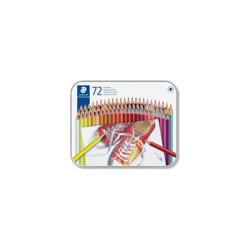 LAPICES DE COLORES STAEDTLER 175 M72 ESTUCHE METAL 72 COLORES