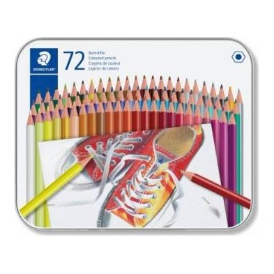 LAPICES DE COLORES STAEDTLER 175 M72 ESTUCHE METAL 72 COLORES