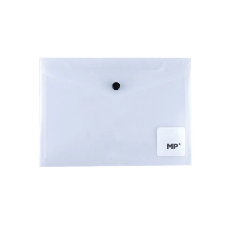 CARPETA SOBRE BOTON TRANSPARENTE A5