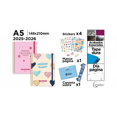 AGENDA ESCOLAR 2025-26 A5 DÍA PÁGINA