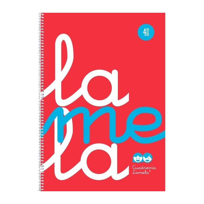 LAMELA BLOC tapa POLIPROPILENO Fº 80h CUADROVIA 3 mm ROJA