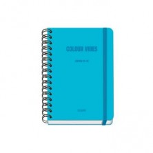 AGENDA A5 ESCOLAR 25-26 S/V COLOR VIBES AZUL