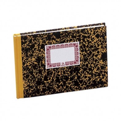 LIBRO CARTONE CUARTO APAISADO CUENTAS CORRIENTES AMARILLO