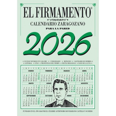CALENDARIO ZARAGOZANO 2026 PARED FIRMAMENTO
