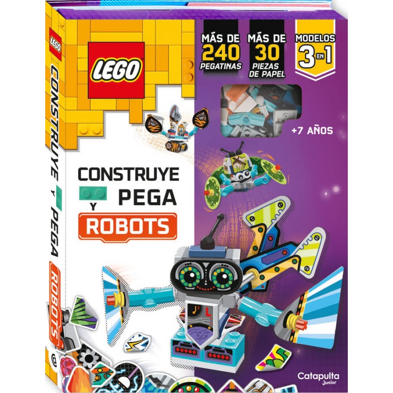 LEGO CONSTRUYE Y PEGA ROBOTS