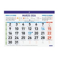 CALENDARIO (2026) FINOCAM FALDILLA MENSUAL NUMEROS GRANDES F93 300x210