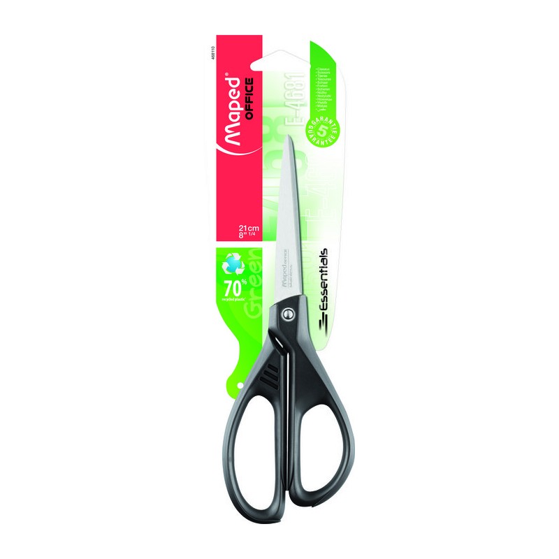TIJERA OFICINA ESSENTIALS GREEN 21CM ASIM TRYME