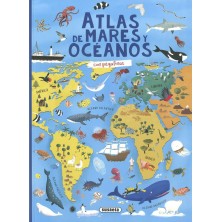 ATLAS DE MARES Y OCEANOS CON PEGATINAS