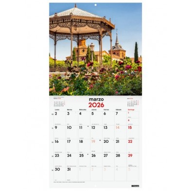 CALENDARIO (2026) FINOCAM PARED IMAGENES MENSUAL PARA ESCRIBIR 300x300 CIUDADES CON ENCANTO