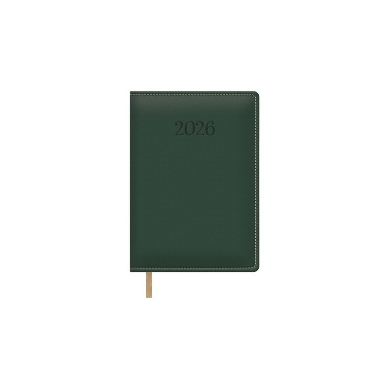 AGENDA ANUAL (2026) DOHE BOLONIA COSIDA tapa EXTRA POLIPIEL 150x210 D/P VERDE
