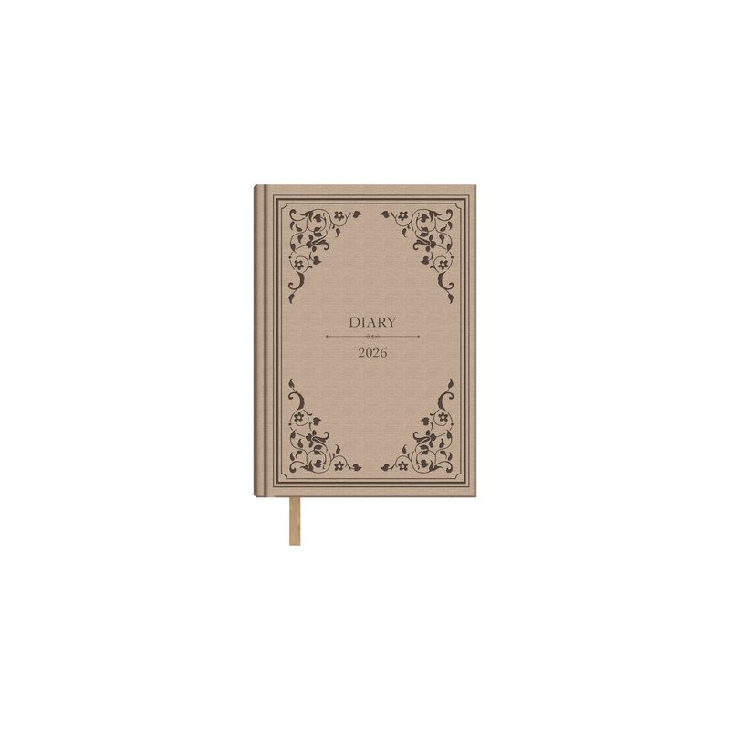 AGENDA ANUAL (2026) DOHE VICTORIAN COSIDA tapa EXTRA 140x200 D/P BEIGE