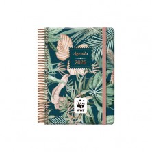 AGENDA ANUAL (2026) DOHE WWF ESPIRAL tapa EXTRA con GOMA 125x180 D/P