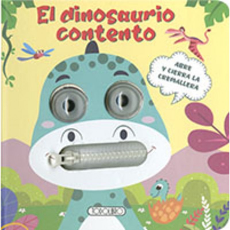 EL DINOSAURIO CONTENTO - LIBRO CREMALLERA