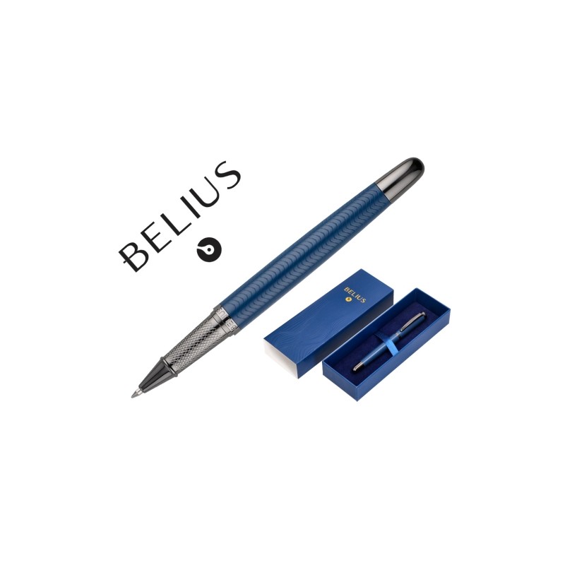 BOLIGRAFO BELIUS NEPTUNO CUERPO AZUL TINTA AZUL