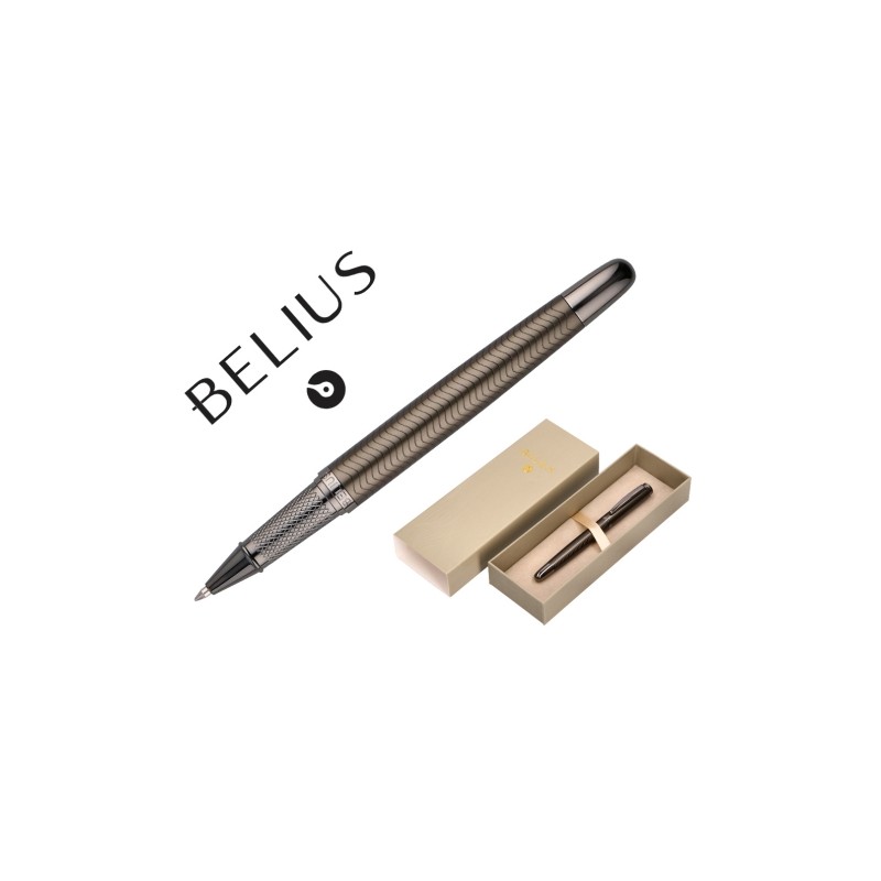 BOLIGRAFO BELIUS NEPTUNO COLOR CAQUI TINTA AZUL