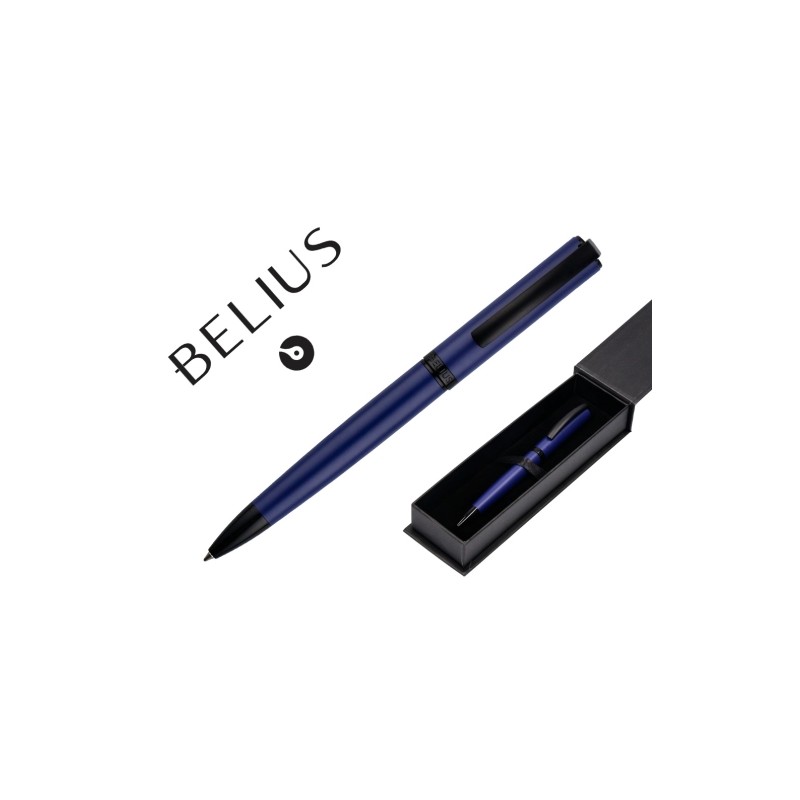 BOLIGRAFO BELIUS TURBO COLOR AZUL Y NEGRO