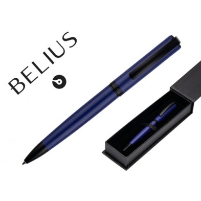 BOLIGRAFO BELIUS TURBO COLOR AZUL Y NEGRO