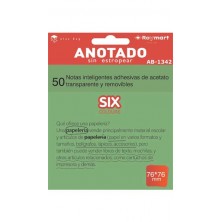 TACO NOTAS QUITA Y PON 76X76 VERDE TRANSLUCIDAS 50H PACK