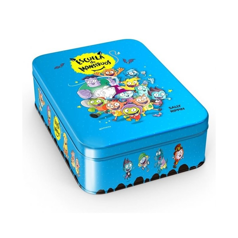 APRENDER A LEER EN LA ESCUELA DE MONSTRUOS COFRE CON LOS LIBROS