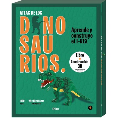 ATLAS DE LOS DINOSAURIOS LIBRO + CONSTRUCCION 3D