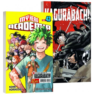 MY HERO ACADEMIA 42 Y KAGURABACHI 1 PACK ESPECIAL