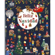 FELIZ NAVIDAD Con 400 pegatinas