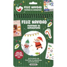 FELIZ NAVIDAD PEGATINAS DE GOMAESPUMA