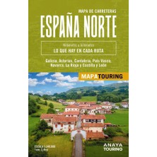 MAPA DE CARRETERAS DE ESPAÑA NORTE 1:340.000