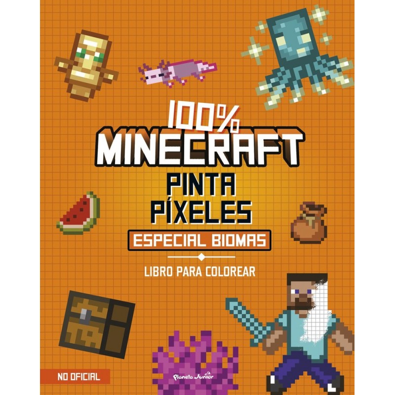 100% MINECRAFT PINTA PIXELES ESPECIAL BIOMAS