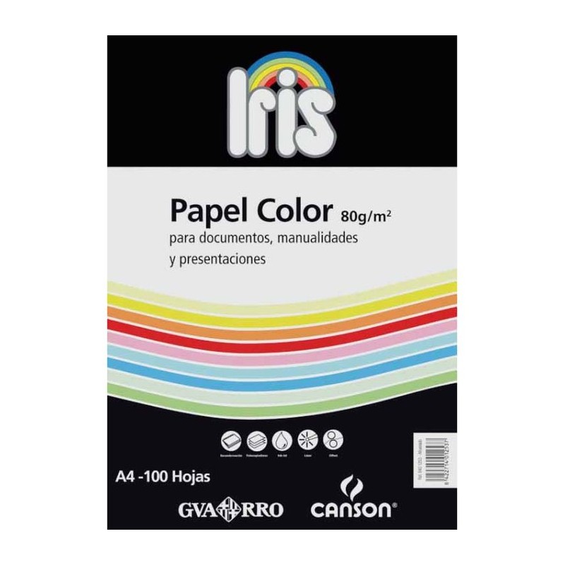 PAPEL IRIS P/100 A4 80GRS VIOLETA LAVANDA