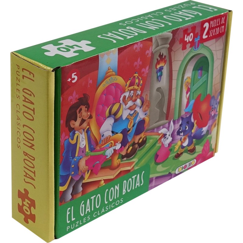 PUZZLES CLASICOS EL GATO CON BOTAS